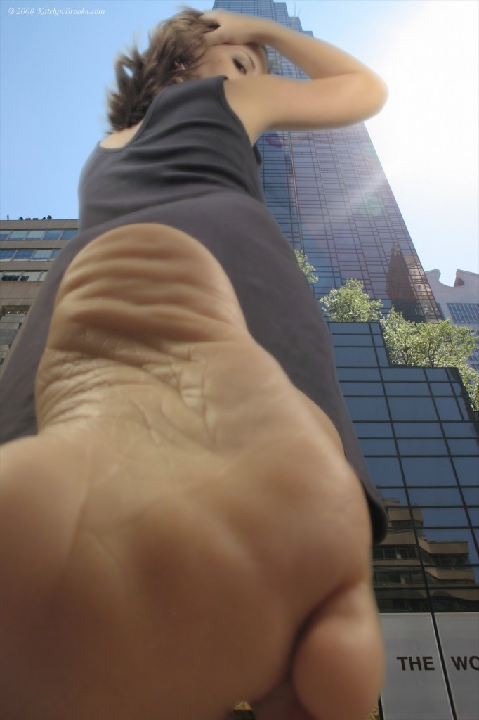 The Giantess's Towering Foot
