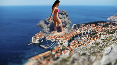 Dubrovnik city top view